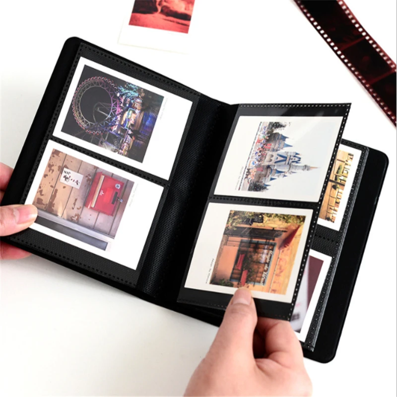 64 Карманы Мини Фотоальбом для Instant Polaroid Картина чехол ЖК-дисплея с подсветкой