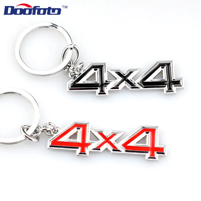 Doofoto 4X4 металлический брелок 3D для стайлинга автомобилей Ford Peugeot 308 508 BMW Toyota Honda Hyundai