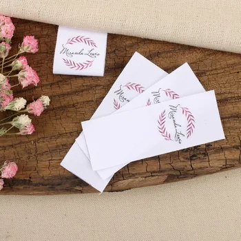 

Sewing labels / custom brand labels, clothing labels, Sewing machine, fabric 100% cotton, Logo or Text (MD2038)