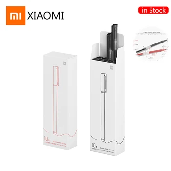 

2020 New 10pcs Xiaomi Mi Pen Super Durable Writing Sign Pen 0.5mm Bullet Signing Pen Black Red Smooth Switzerland Refill Ink Pen