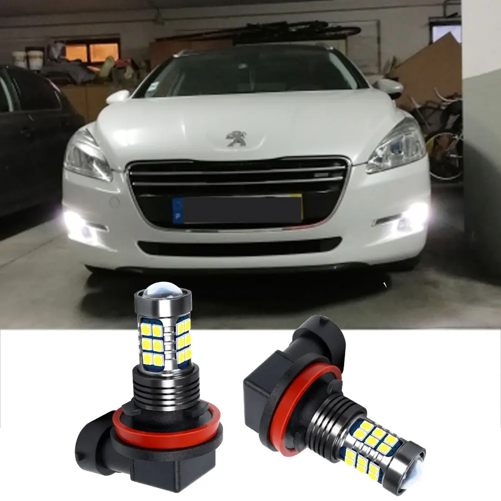 2 шт. светодиодные противотуманные фары H8 H11 для Peugeot 3008 206 CC RCZ 207 308 SW 407 Coupe 4008 |