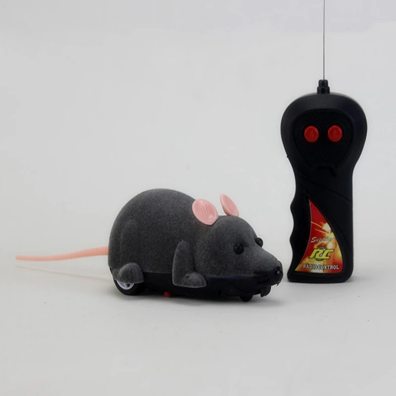 Забавная игрушка для кошек, мышь Беспроводной симуляция Дистанционное Управление Мышь Электрический забавный кот ПЭТ Новинка игрушка Поддельные Мыши - Цвет: GY1