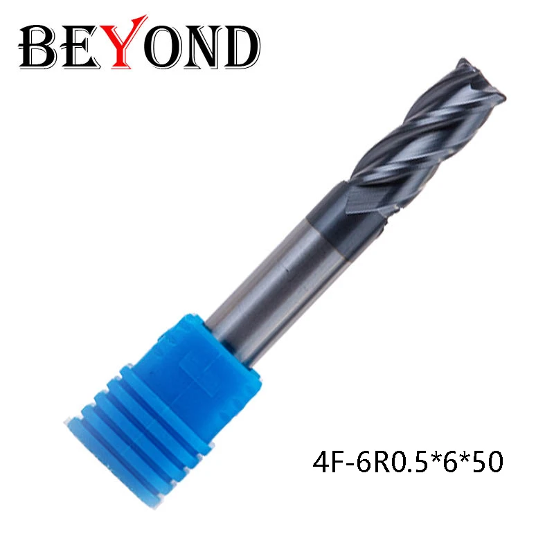 4F-6R0.5*6*50 HRC50, 4 край eound нос фреза, угол r0.5