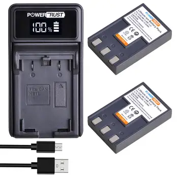 

PowerTrust 1600mAh NB-1L NB-1LH NB1L NB1LH Battery and LED Charger for Canon S100 S110 S230 S400 S410 Digital Cameras