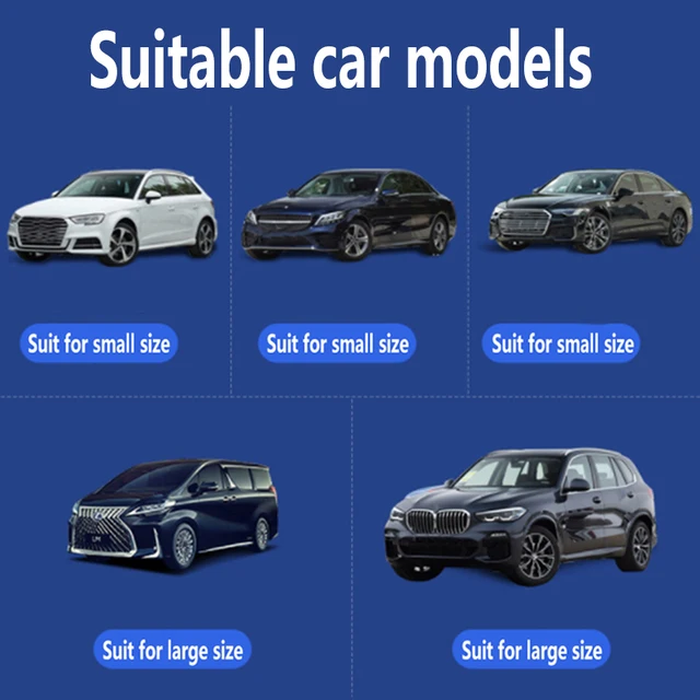 D2 125 Cm 145 -Es Autó Napfényes Esernyő Uv Szélvédő Fedele Összecsukható Hőszigetelő Autóvédő Kiegészítők - Image 5