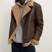 

2020 men Autumn and winter The new Lamb jacket jacket leather The jacket coat