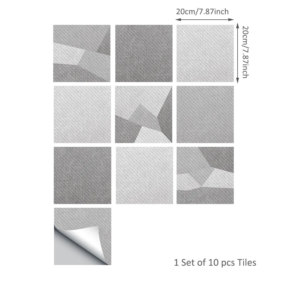 DB158 Environmental Protection PVC Refurbished Floor Sticking Waterproof American Rural Self-adhesive Geometric Terrazzo Thickening - Цвет: DB158