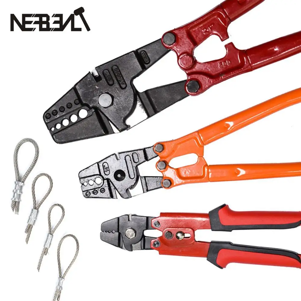 14CableCrimpingPliersSwagingToolStainlessSteelTerminalM1M6