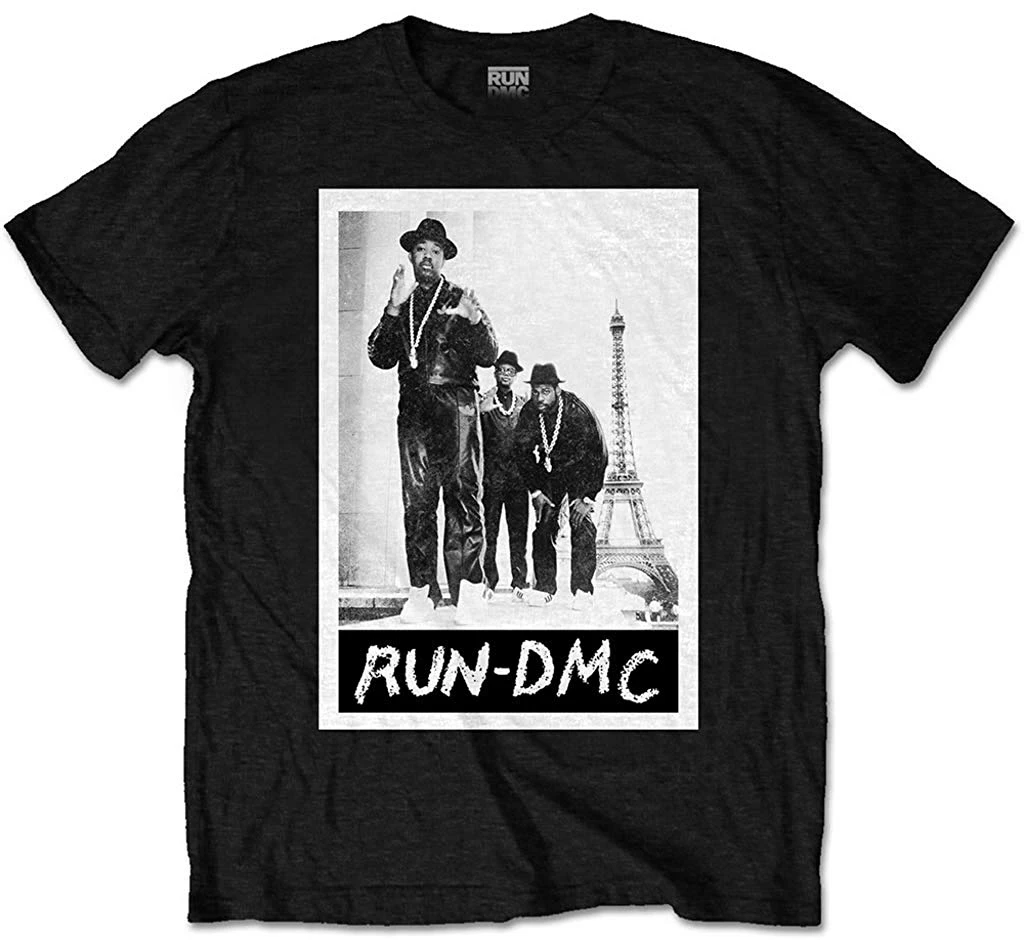 Run Dmc Paris Photo T Shirt New Fashion Mens Short Sleeve T Shirt Cotton T Shirts Clothing Tops Hipster Fashion Top Tee Aliexpress