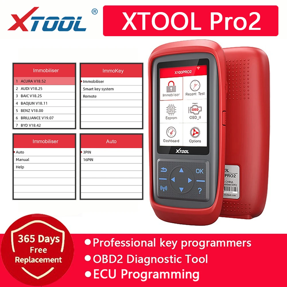 Автомобильный диагностический инструмент OBD2 Xtool X100 Pro2 автомобильный ключевой