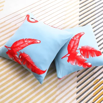 

1PC Decorative Cushion Cover 40*40cm Square Throw Pillow Cover Case Blue Green Grey Red Pillowcase For Couch Sofas Home Decor
