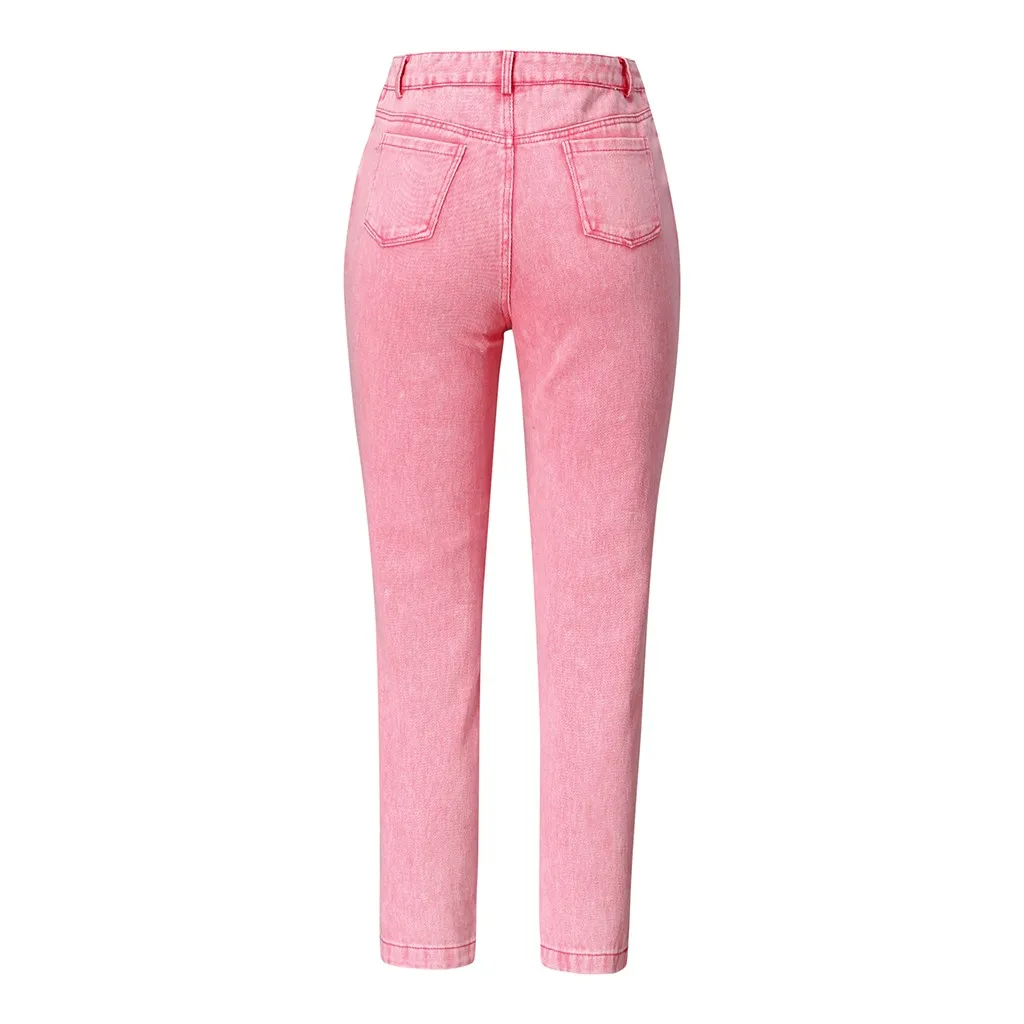 ladies pink jeggings