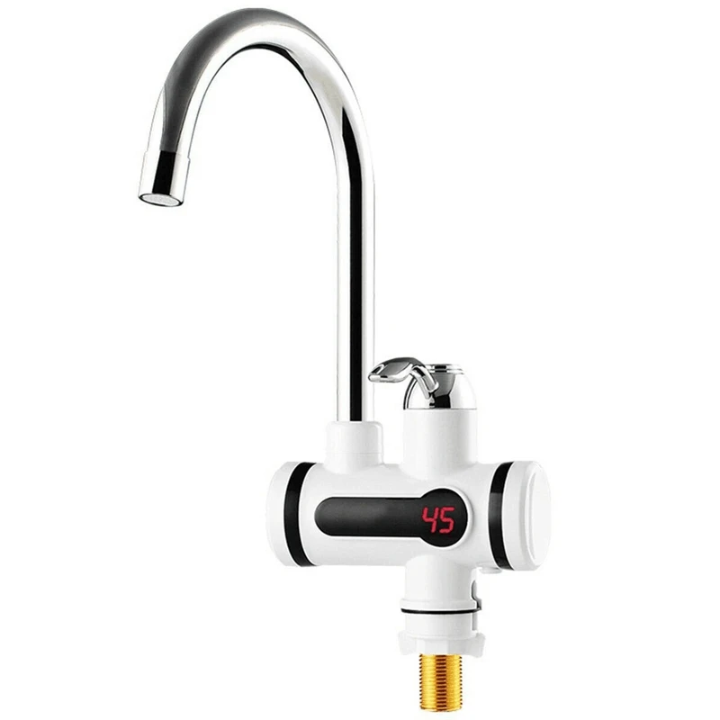  Electric Kitchen Water Heater Tap Instant Hot Water Faucet Heater Cold Heating Faucet Tankless Inst - 4000391075654