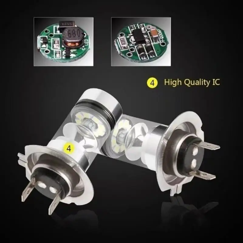 car headlight 2Pcs H8 H9 H1 H3 H4 H7 H11 9005 HB3 9006 HB4 Car LED Fog Headlight Bulbs 6000K 8000K 4300K White Auto Fog Lamp Day Running Ligh mini cooper headlights