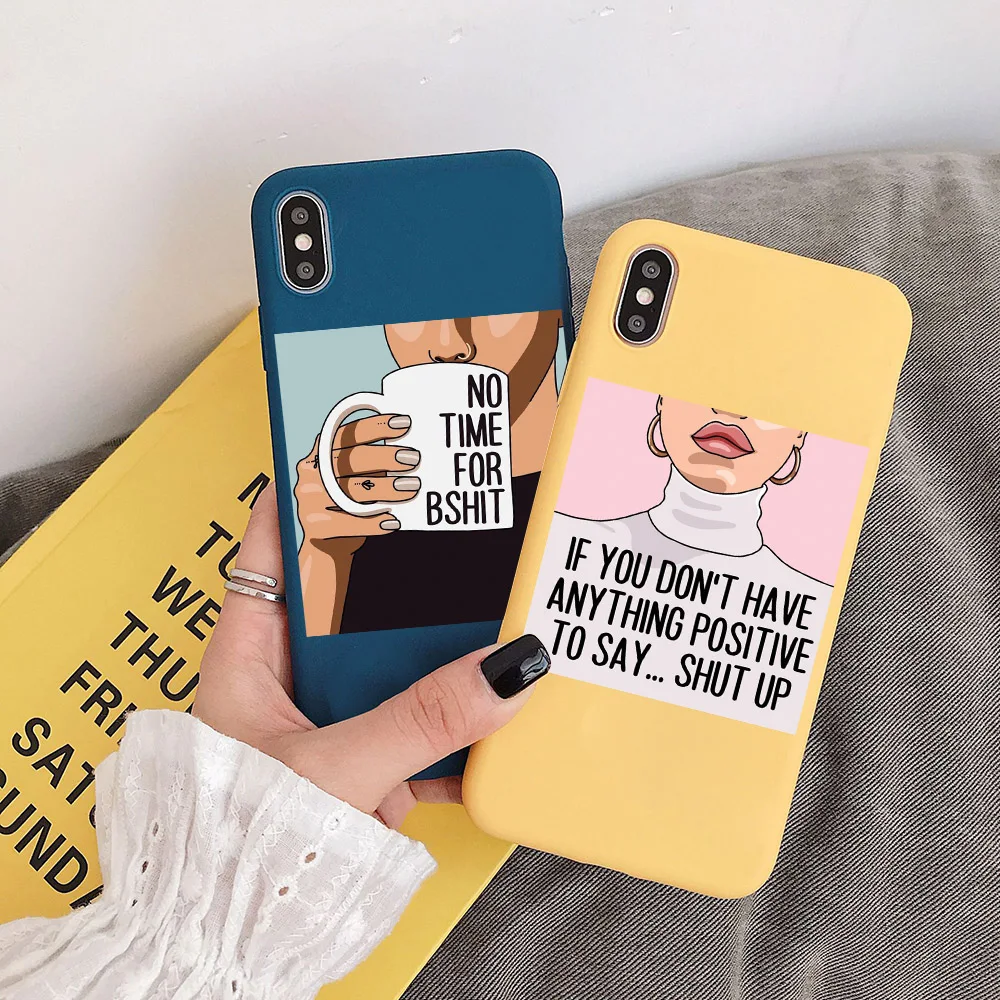 Модный женский мягкий желтый чехол с надписью для iPhone 12 Pro Max mini XS X 11 телефона |