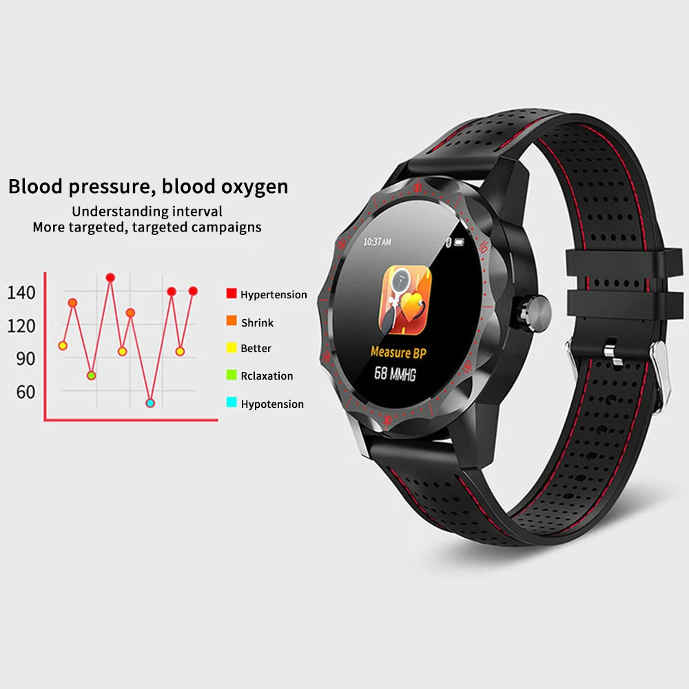 BORUIT Smart Watch SKY1 PRO IP68 Bluetooth Heart Rate Monitor Clock Men Women Smartwatch For iphone Android phone