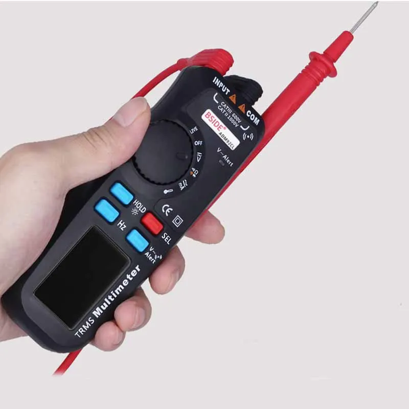 

BSIDE ADM92CL True RMS Color Display Auto Range 6000 TRMS Tester Control Cable Pen Shape Multimeter NCV Zero FireWire HR