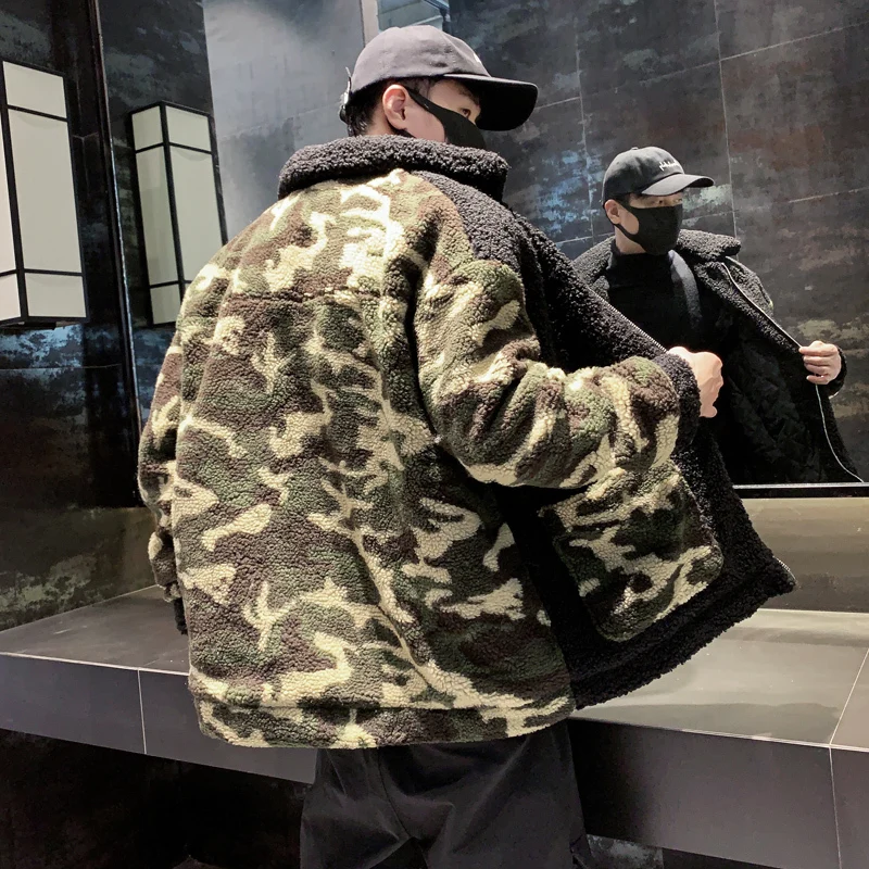 

Winter Jacket Mens Coats Faux Fur Jackets Outerwear Parka Overcoat Big Size 3XL Keep Warm Man Loose Coat Manteau Homme Hiver