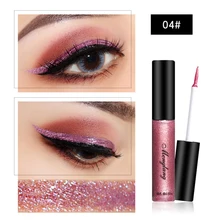 Брендовая блестящая косметика для подводки глаз, 13 цветов, цветная жидкая подводка для глаз, водостойкая, легко носить, металлический Гладкий инструмент для макияжа TSLM2