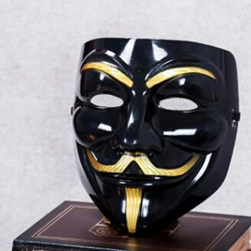 Анонимные костюмы с масками Vendetta Face косплей для модной вечеринки Стильные