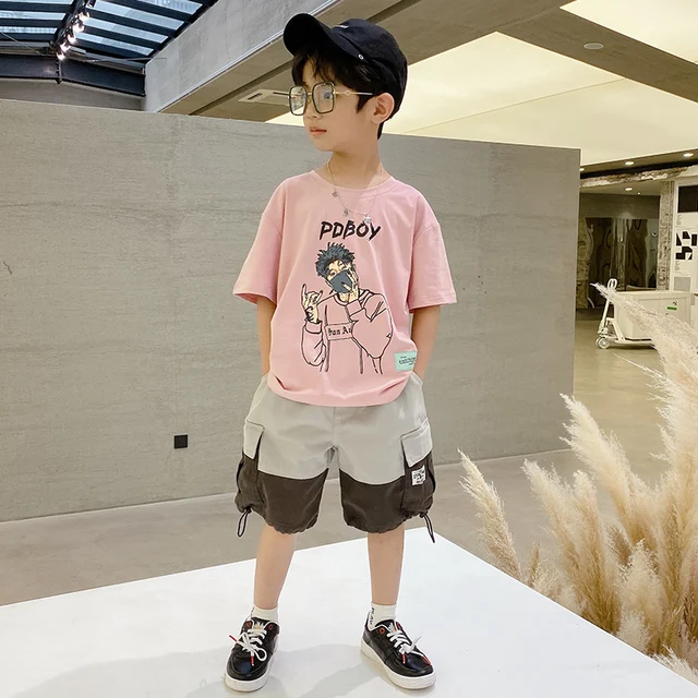 Summer Trend Boys Clothes Cartoon Tees 
