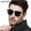 Солнцезащитные очки SIMPRECT мужские с защитой UV400, поляризационные квадратные, в стиле ретро, с антибликовым покрытием, для вождения ► Фото 1/6