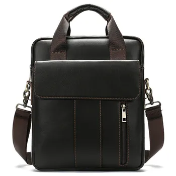 

2020Stylish Slant Across Leisure Bags for Men Business Handbags, Simple Solid Color Vertical Style Single-shoulder Bag Briefcase