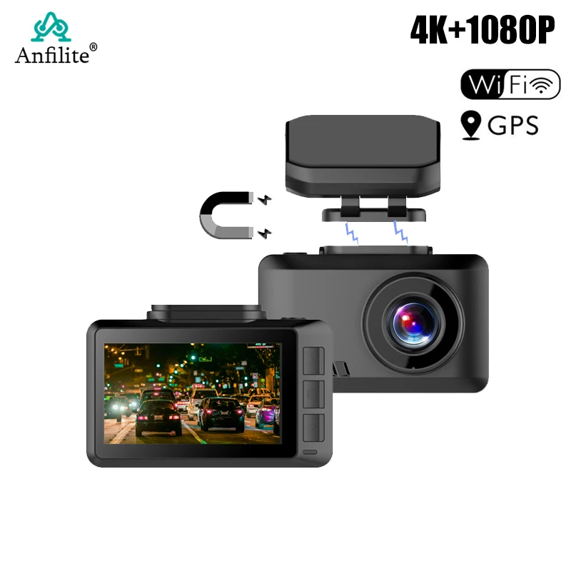 Anfilite со сверхвысоким разрешением Ultra HD Автомобильный видеорегистратор Dvr