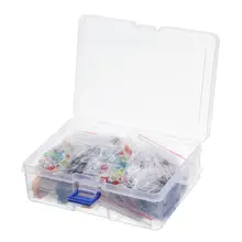 Электролитический конденсатор керамический комплект, резистор Led диоды набор транзисторов посылка DIY ассортимент электронных компонентов наборы с коробкой