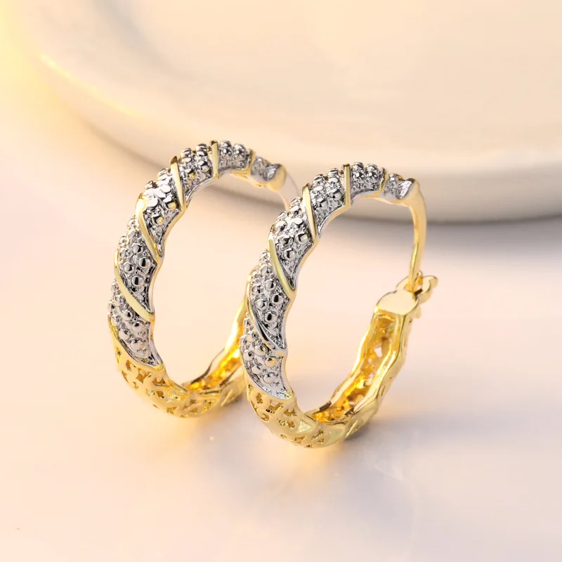 

New 925 Sterling Silver Earrings With Micro Inlaid AAAAA Zircon 18k Earrings For Women'S Charm Jewelry