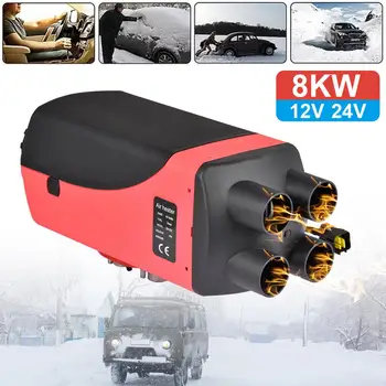 

12V/24V 8KW Diesel Air Heater Automobile Parking Heater With Remote Control Low Noise Provide Warm For Vehicles Winter Universal