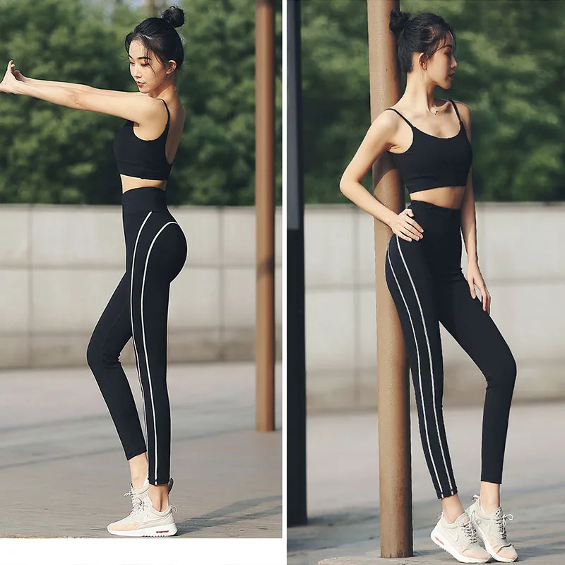 Женский комплект для йоги, спортивный костюм, одежда для спортзала фитнеса, спортивный бюстгальтер+ тонкие штаны с высокой талией для йоги, красный/черный спортивный комплект s m l xl