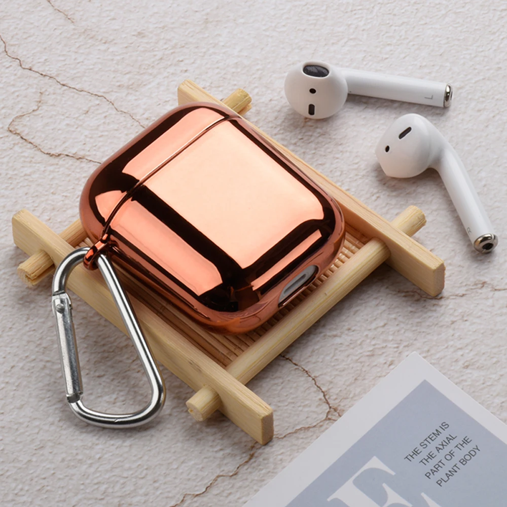 Для AirPods роскошное покрытие для чехла жесткий чехол Bluetooth беспроводные кожухи головных телефонов для Airpod наушников Air pods 2 зарядная Коробка Чехол