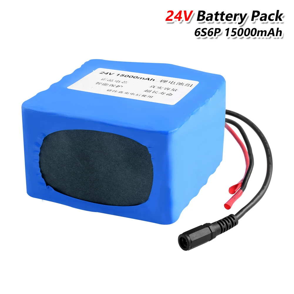 

High Quality 6S6P 24v 15Ah 18650 Li-ion Battery Pack 25.2V 15000mAh lithium ion battery for wheelchair electric bicycle scooter