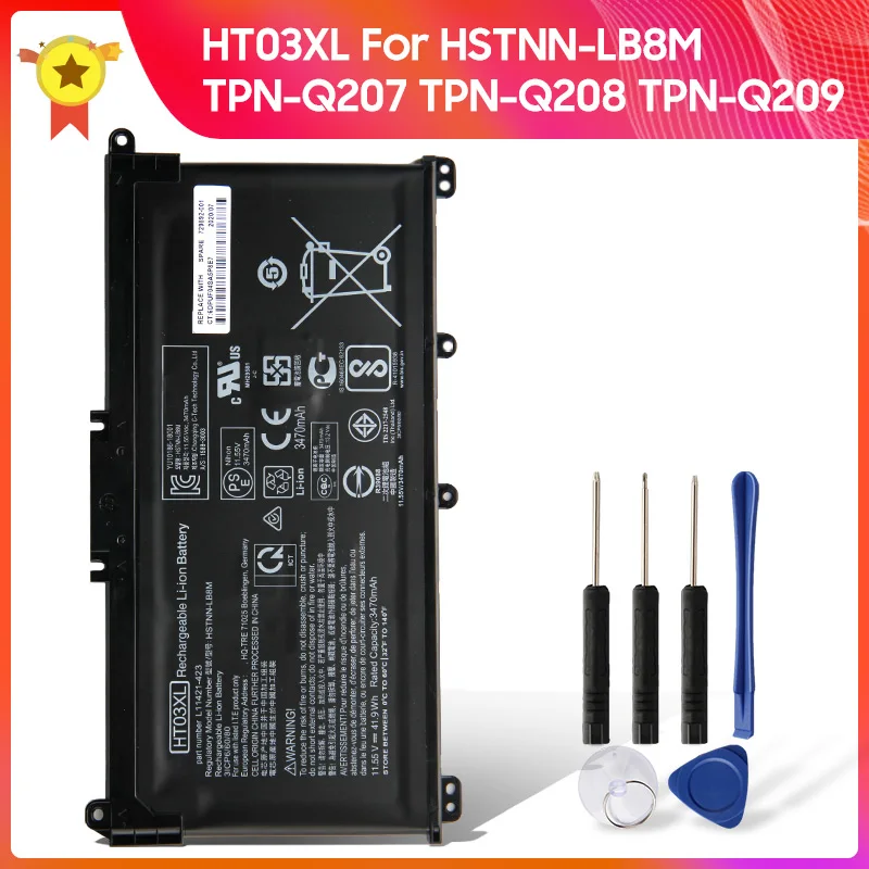 

Original Replacement Battery HT03XL HSTNN-LB8M For TPN-Q207 Q208 TPN-Q209 TPN-Q210 14-ce0027TX Genuine Battery 3420mAh