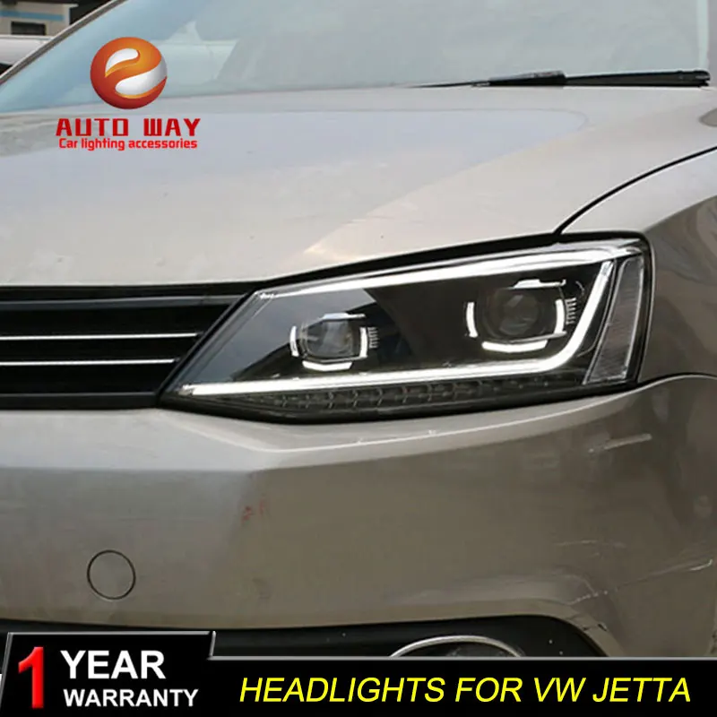 Чехол для автомобильной фары VW jetta MK6 2012 2017 светодиодсветодиодный DRL двухлучевые