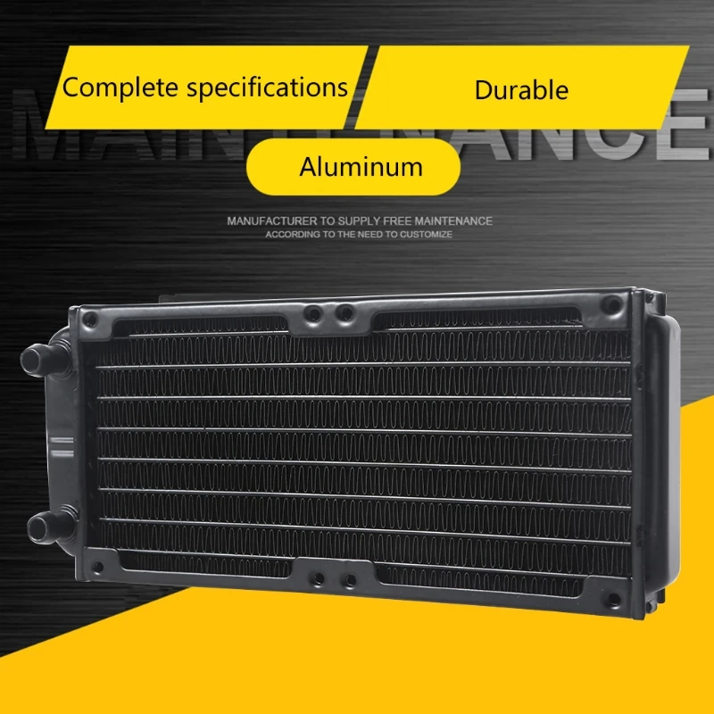 Multi-Port G1/4 Thread Aluminum Radiator 80mm For Computer Water Cooling System computer radiator