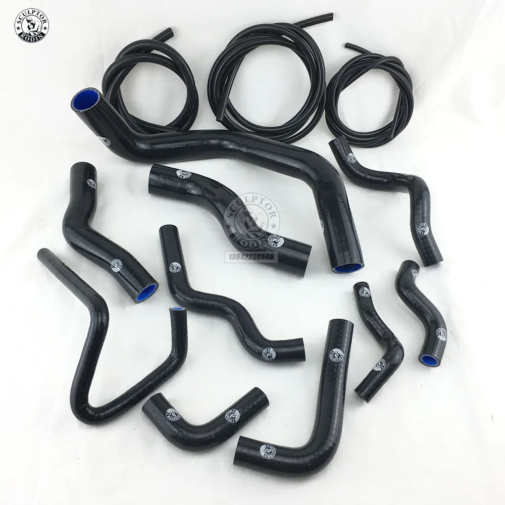 Силиконовый шланг радиатора Набор для Ниссан SILVIA 200SX 240SX S13 S14 S15 SR20DET+ вакуумный шланг комплект(10 шт.) красный/синий/черный