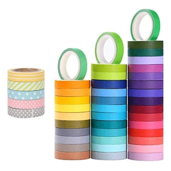 

5 x Band Adhesive Sticker Masking Tape Sticky Paper Decorative Scrapbooking Accessories for DIY Scrapbook Decoration Manuals Wor