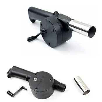 

BBQ Fan Air Blower Outdoor Cooking For Barbecue black Fire Bellows Hand Crank Tool Picnic Camping BBQ Barbecue Tool