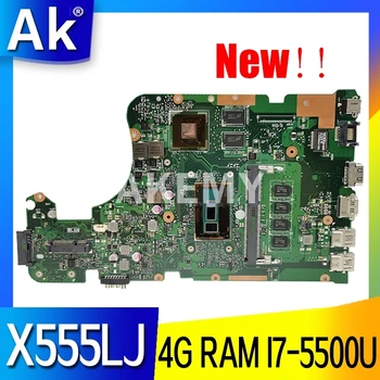 

Akmey X555LJ mianboard W/ 4GB RAM I7-5500U GT920M/2GB for ASUS X555LNB X555LN X555LD X555LB X555LJ X555LF laptop motherboard