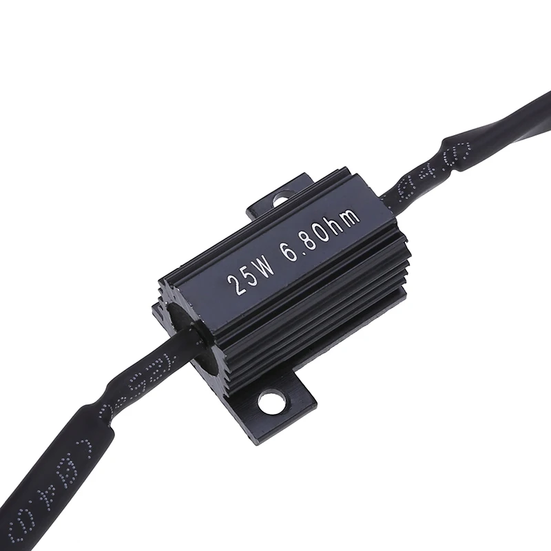 2PC Moto Resistance Power Resistor Load Decoding Resistor For LED Mini Turn Signal Flash No Flashing Repairing 25W 6.8Ohm