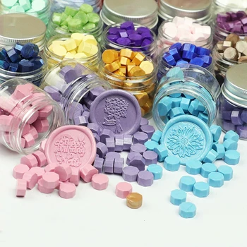 

50pcs Colorful Stamping Sealing Wax Colorful Beads Wax Seal Stamps for Envelope Documents Wedding Birthday Party Invitation
