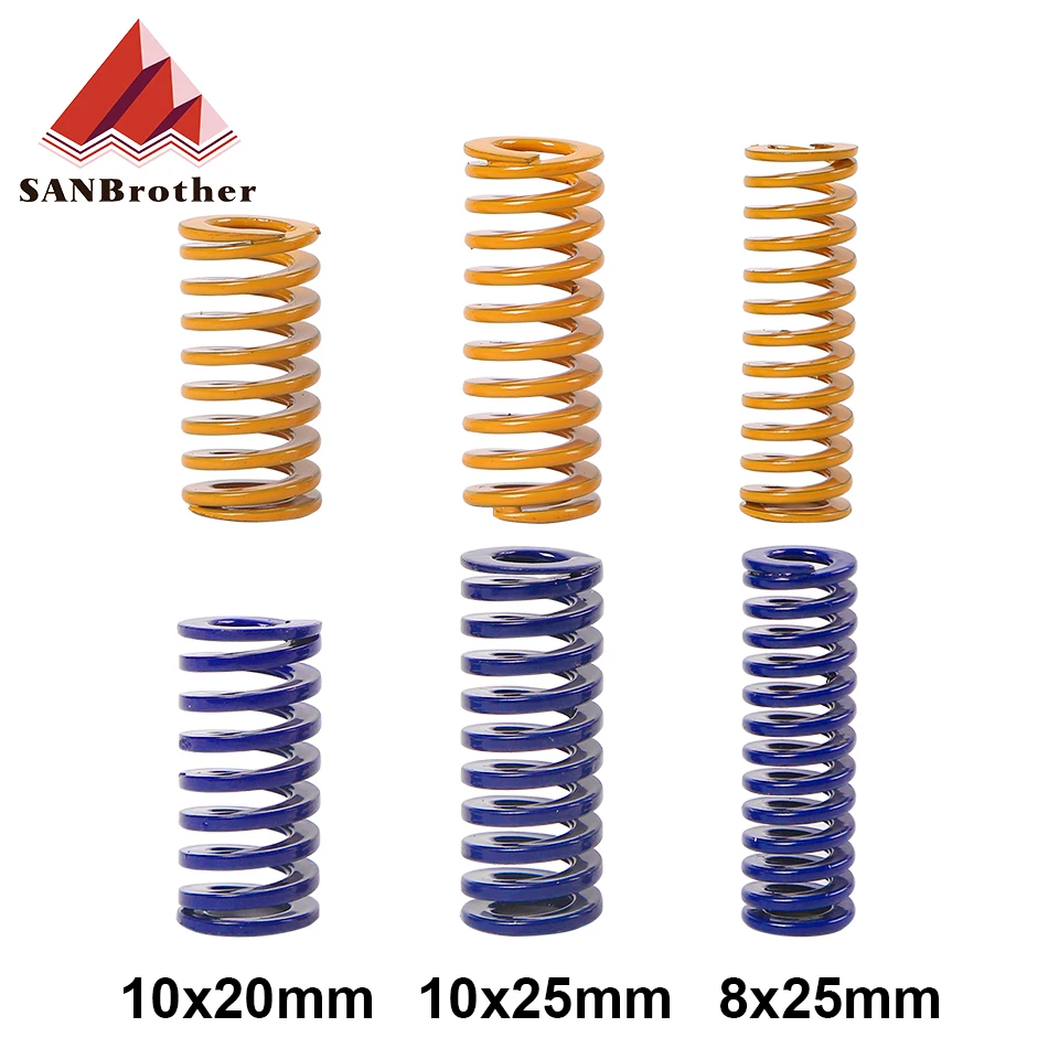 Heated Bed Springs Die Light Load Compression Spring DIY Extrusion Spring for 3D Printer CR-10 10S S4 Ender 3 MK8 10pcs lot 3d printer springs 25mm od 8mm id 4mm light load compression mould die spring yellow for creality cr 10 10s ender 3