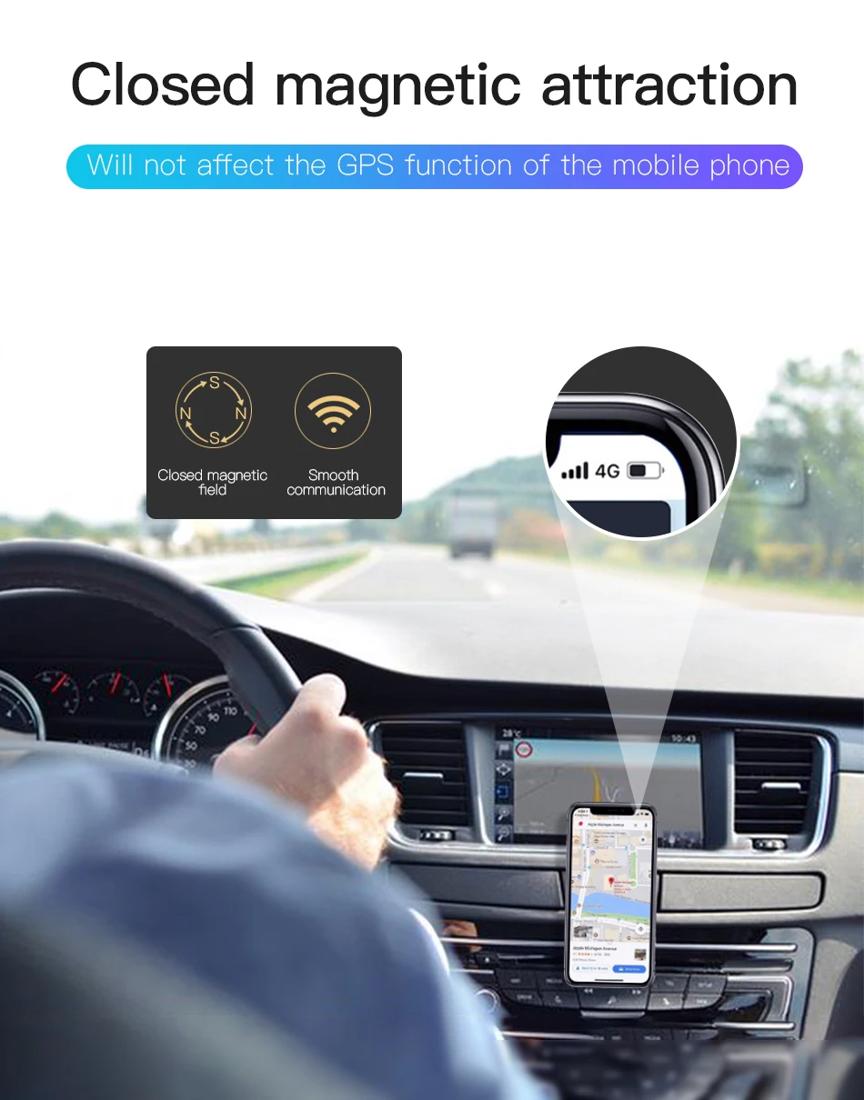!ACCEZZ 1 Set Car Phone Holder Magnetic For iphone X Samsung Huawei Xiaomi Metal Magnet Mobile Phone Car Mount Stand GPS Bracket (8)