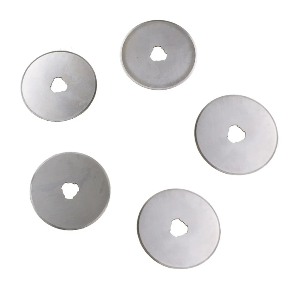 10pcs Blades 45mm Round Rotary Cutter Blades Power Tool Accessories Cut Hand Held Scrapbooking Replacement Spare Blades with Box