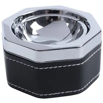 

Octagon Shaped Metal Cigarette Cigar Ash Tray Ashtray