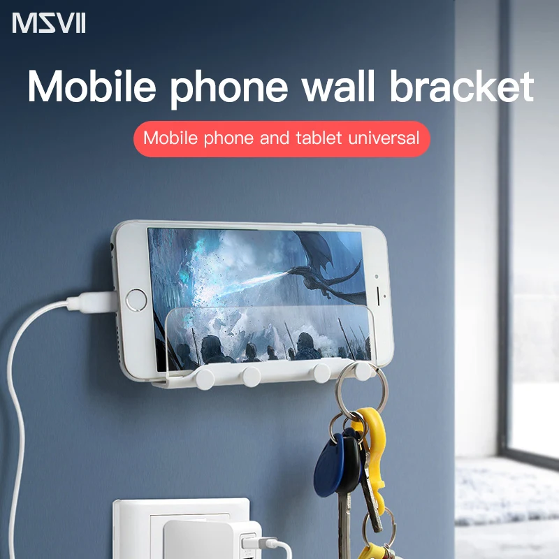 

Multi-function Home Mobile Wall Mount Stand Non-slip and non-fall Mobile phone and tablet universal Bracket