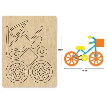 

Bike Bicycle Drive DIY Cutting Mold Wood Dies For Leather Blade Rule Cutter Paper Crafts for Common Machines on the Market 2020