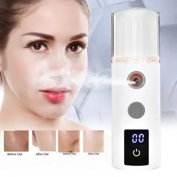 

3 in 1 40ml Nano Facial Mist Spray Portable Face Moisturizing Atomization Sprayer Massage Relaxation Health Care
